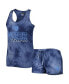 ფოტო #1 პროდუქტის Women's Navy Tennessee Titans Billboard Scoop Neck Racerback Tank and Shorts Sleep Set