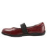 Фото #4 товара Softwalk High Point S1466-611 Womens Red Leather Mary Jane Flats Shoes