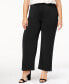 Фото #1 товара Petite Plus Size Pull-On Wide-Leg Pants, Created for Macy's