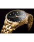 ფოტო #4 პროდუქტის Men's Eco-Drive Corso Diamond-Accent Gold-Tone Stainless Steel Bracelet Watch 41mm