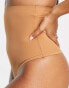 Фото #3 товара Bye Bra invisible high waist medium contour shaping thong in light brown