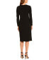 Women's Long-Sleeve V-Neck Sheath Dress