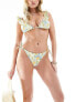 & Other Stories tie waist mini bikini bottoms in floral print