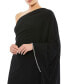 ფოტო #6 პროდუქტის Women's One Shoulder Asymmetrical Hem Flowy Dress