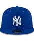 Фото #4 товара Men's Royal New York Yankees Logo White 59FIFTY Fitted Hat