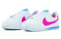 Фото #4 товара Кроссовки Nike Cortez Basic SL ГС бело-розово-голубые