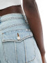 Guess Originals co-ord cargo denim skirt in light wash Light Wash Denim, W30 - фото #7