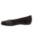 Trotters Samantha T1812-101 Womens Black Wide Leather Ballet Flats Shoes 6 - фото #4