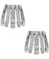 Cubic Zirconia Multi-Row J-Hoop Earrings, Created for Macy's