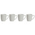 Фото #1 товара Набор из 4 кружек Mug DKD Home Decor Белый Фарфор 330 ml 12 x 10 x 9 cm
