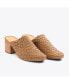 Women's All-Day Woven Heeled Mule Woven Almond