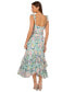 Women's Floral-Print Ruffled Maxi Dress