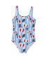 ფოტო #1 პროდუქტის Toddler, Child Girls Beach Bounce Sustainable Scoop Swimsuit