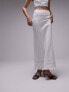 Фото #3 товара Topshop co-ord linen maxi skirt in ivory