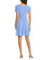 Tash + Sophie Faux Wrap Dress Women's Blue L