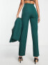 4th & Reckless Tall exclusive straight leg tailored trouser co ord in forest green