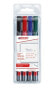 EDDING 361 - 4 pc(s) - Black - Blue - Green - Red - Bullet tip - Multicolour - Plastic - Round