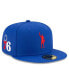 Фото #2 товара Men's X Compound Royal Philadelphia 76Ers Play For Change OTC 59FIFTY Fitted Hat