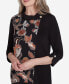 Фото #5 товара Petite Rue Rivoli Cowl Neck Floral Textured Sweater