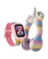 ფოტო #1 პროდუქტის V3 Girls Pink and Blue Silicone Smartwatch 42mm Gift Set