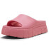 Puma Mayze Stack Injex Platform Slide Womens Pink Casual Sandals 38945408 8, 8 M - фото #2