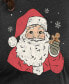 Plus Size Santa Cookie Graphic T-shirt