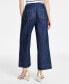 Фото #2 товара Women's High-Rise Wide-Leg Ankle Jeans