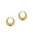 ფოტო #1 პროდუქტის Domed Hoops Earrings