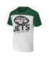 Фото #2 товара Men's NFL x Darius Rucker Collection by Cream Distressed New York Jets Colorblocked T-shirt