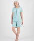 Фото #1 товара Women's 2-Pc. Cotton Bermuda Short Pajamas Set, Created for Macy's