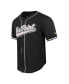 Men's Black Army Black Knights Mesh Full-Button Replica Baseball Jersey