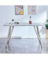 Фото #2 товара Bar table. Dining Table. Spacious MDF Top Dining Table with plating Legs - Perfect for Bars and Gatherings at Home