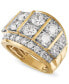 ფოტო #1 პროდუქტის Men's Diamond Large Cluster Statement Ring (7 ct. t.w.) in 10k Gold