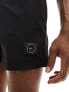 Marshall Artist crinkle nylon swim short in black