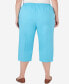 ფოტო #2 პროდუქტის Plus Size Summer Breeze Capri Pants with Hem Detail
