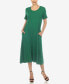 Фото #1 товара Women's Short Sleeve Midi Dress
