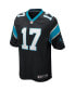 Men's Jake Delhomme Black Carolina Panthers Game Retired Player Jersey