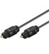 Wentronic Toslink Cable 2.2 mm - 3m - TOSLINK - Male - TOSLINK - Male - 3 m - Black