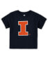 ფოტო #1 პროდუქტის Boys and Girls Toddler Navy Illinois Fighting Illini Big Logo T-shirt