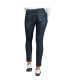 Фото #2 товара Women's Curvy Fit Stretch Denim Diamond Embossed Mid-Rise Skinny Jeans