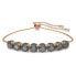 Фото #1 товара Swarovski Damen Armband Exalta Schwarz, Roségoldfarbe 5643749