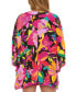 Фото #2 товара Women's Solar Floral Kimono Tunic Coverup, Created for Macy's