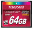 Фото #1 товара Transcend CompactFlash 800x 64GB - 64 GB - CompactFlash - MLC - 120 MB/s - 60 MB/s - Black