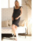 Grace Hospital Birthing Gown/Nightie with Nursing Access - Black