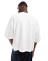 Фото #4 товара ASOS DESIGN extreme oversized heavyweight t-shirt with front seam in white