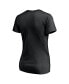 ფოტო #4 პროდუქტის Women's Black Brooklyn Nets Mascot In Bounds V-Neck T-shirt