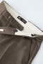 Костюмные брюки premium из смесовой шерсти tessutti piemontesi ZARA