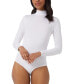 Women's Mock-Neck Long-Sleeve Bodysuit