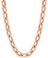 ფოტო #2 პროდუქტის EFFY® Men's Link 22" Chain Necklace in 14k Rose Gold-Plated Sterling Silver