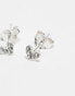 Фото #2 товара Kingsley Ryan multi gem heart stud earrings in sterling silver